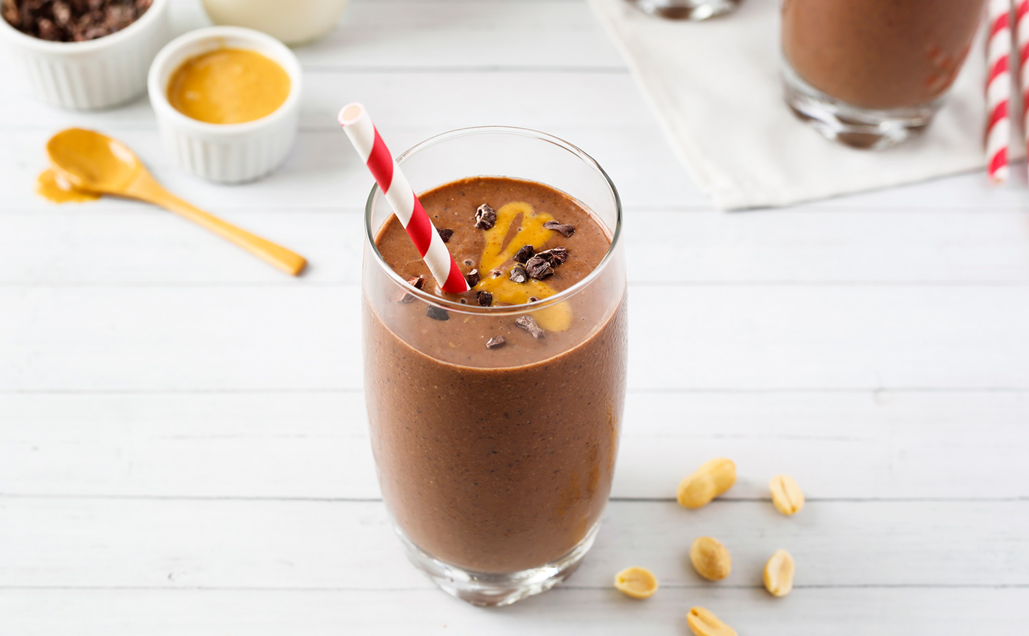 Chocolate Peanut Butter Cup Smoothie