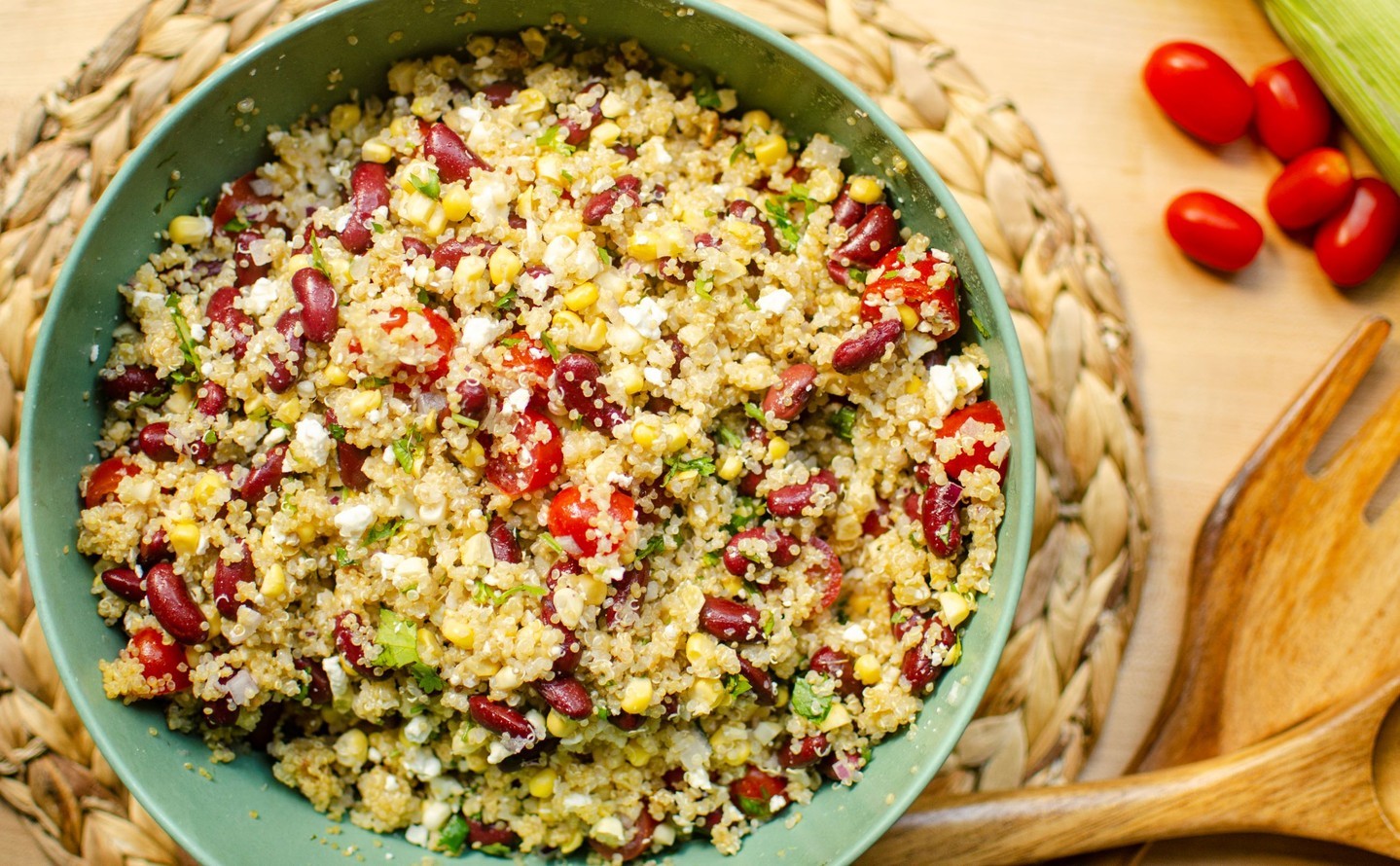We are excited to share this new salad recipe with you from the kitchen of @livinglou!

You can’t go wrong with a fresh and bright quinoa salad with kidney beans, fresh corn, tomatoes and feta cheese. This is the perfect recipe to make on the weekend and enjoy for lunches throughout the week.

Get the recipe: https://bit.ly/3JIehwK

#LoveCDNBeans #betterwithbeans #ontariobeans #kidneybeans #beansalad